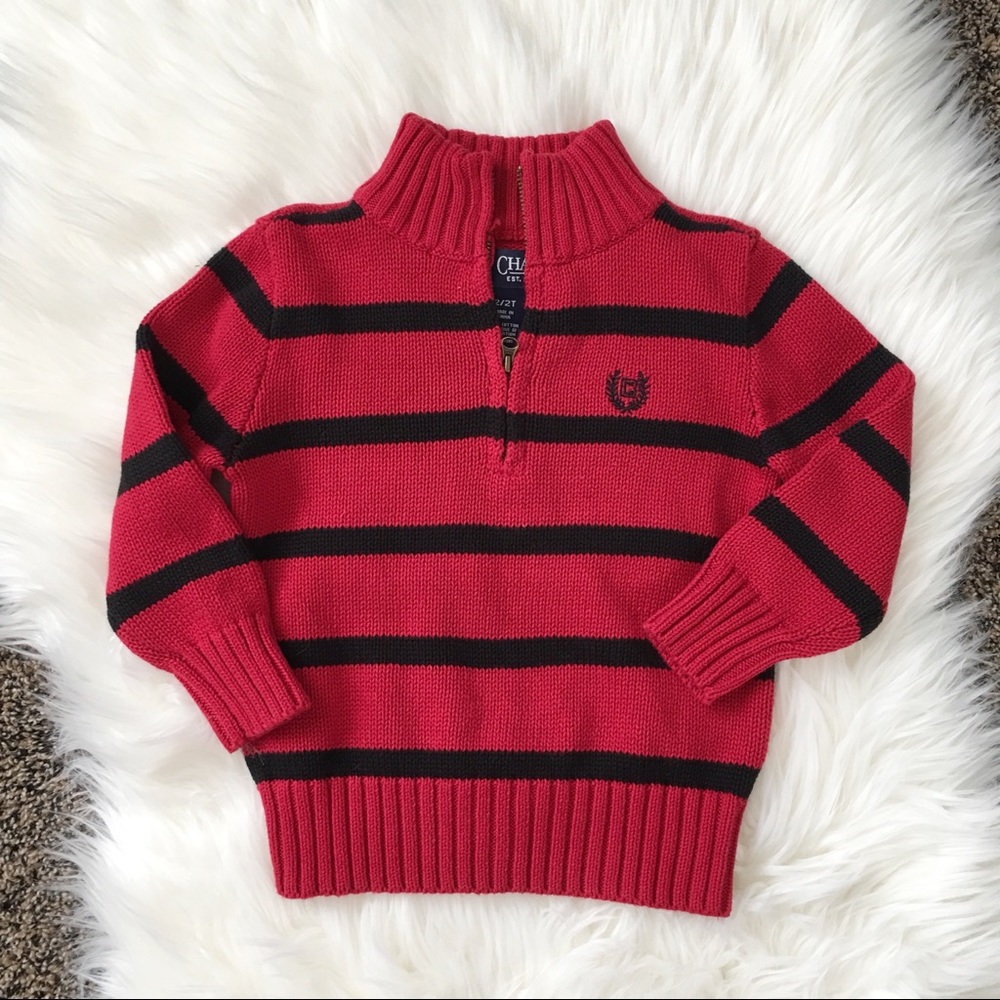 NWT CHAPS Half Zip Sweater